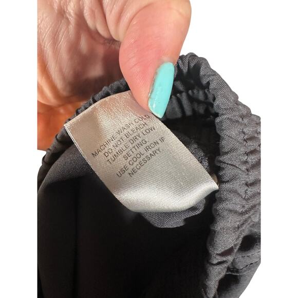 Med Couture Gray Pewter Elastic Waist Joggers Scrub Pants Women Sz Small - Picture 12 of 12